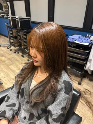 ロング 四役 蒼海のヘアスタイル