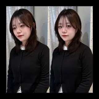 ミディアム カラー mai / linoah˚✧のヘアスタイル