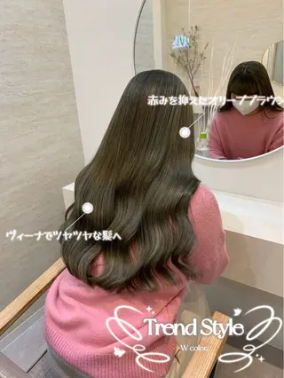 ロング カラー 🍑ももか🍑透明感 カラー/赤羽🦋のヘアスタイル