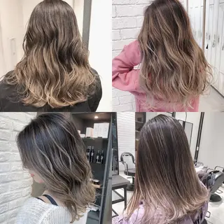 ミディアム カラー ノンダメージ髪質改善 カラー💎/KURAのヘアスタイル