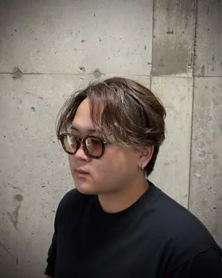 ショート パーマ メンズ 永井 皓大のヘアスタイル