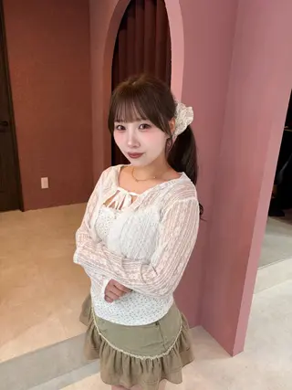 セミロング 木串 楽人のヘアスタイル