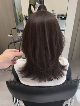 ミディアム 福岡天神Abbey_ yutakaのヘアスタイル