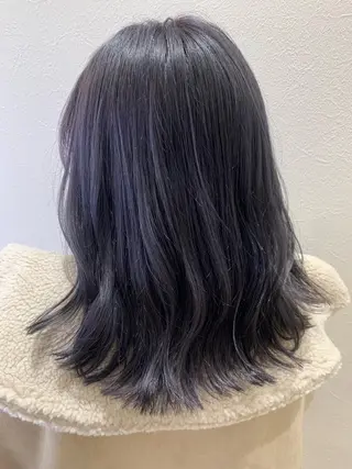 ミディアム カラー hubhair レイヤー/透明感のヘアスタイル