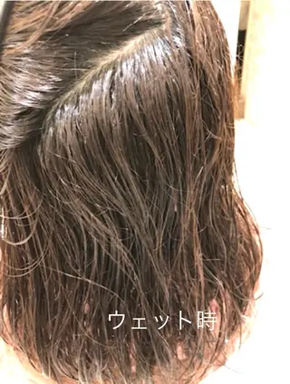 ミディアム 酸性ストレート特化× 艶髪師/及川のヘアスタイル