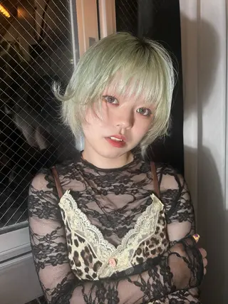 ショート カラー 瑠莉🪩 薬院/天神南/今泉のヘアスタイル