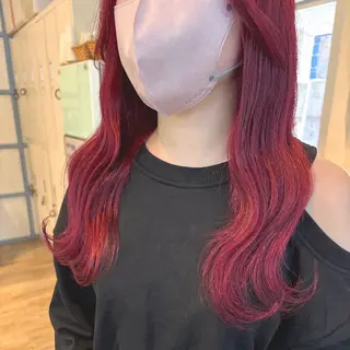 ミディアム カラー ヘアアレンジ N° +aero 横浜のヘアスタイル