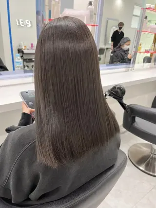 カラー 赤み消し🌿韓国風 ヘア🌿渋谷美容室のヘアスタイル