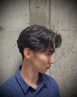 ショート パーマ メンズ 永井 皓大のヘアスタイル