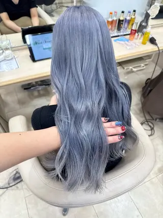 ロング 岡田 和馬のヘアスタイル