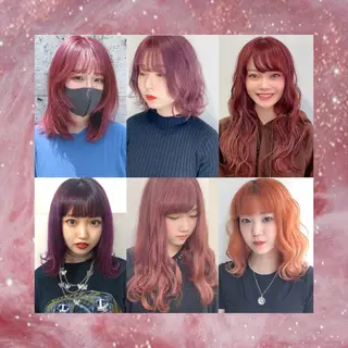 ロング カラー ヘアアレンジ 韓国レイヤーカット/ 儚げカラーチナツのヘアスタイル