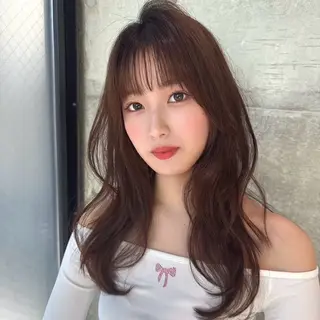 セミロング 透明感カラー/ りおのヘアスタイル