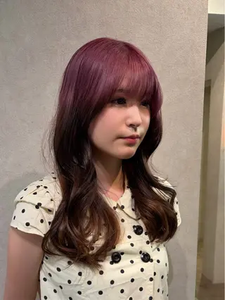 ロング カラー 透明感カラー🫧🎀 まりなのヘアスタイル