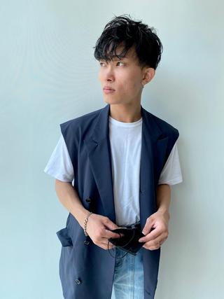 ショート 横地 凌のヘアスタイル