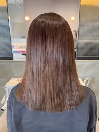ミディアム 🫧ナチュラル矯正 /カラー🫧あやりのヘアスタイル