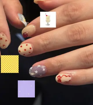 ネイル つめピリカ きさらのネイルデザイン