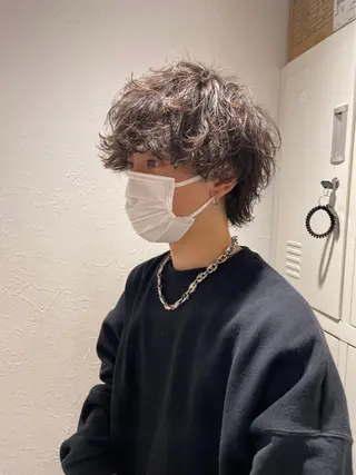 ショート カラー パーマ メンズ 【メンズサロン】 BLUCK 横浜のヘアスタイル