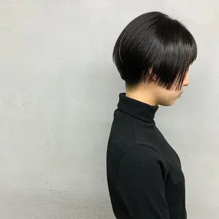 ショート カラー 🌱小顔魅せショート 髪質改善カラー/泉綺のヘアスタイル