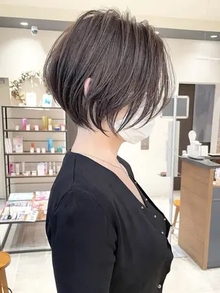 ショート 銀座/大人ショート /絶壁解消/若狭真央のヘアスタイル