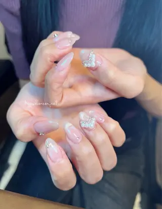 ネイル あや✨🌸長さだし カワイイ系ピンク専門のネイルデザイン