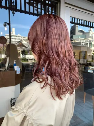 セミロング カラー イワタ マハ/ minim hairのヘアスタイル