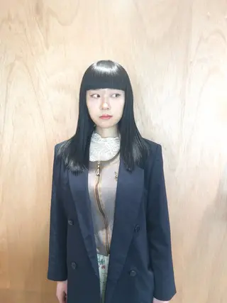 セミロング 濱田 憲佑のヘアスタイル