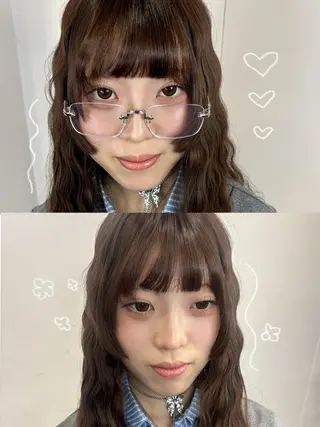 ロング カラー はっとり ななせのヘアスタイル