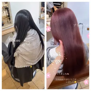 ロング カラー 大人のためのトレンド ヘア💇♀️ayaのヘアスタイル