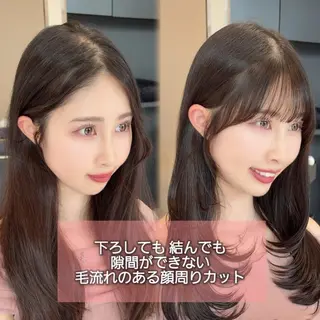 ロング Nanako。/韓国 ハッシュカットのヘアスタイル