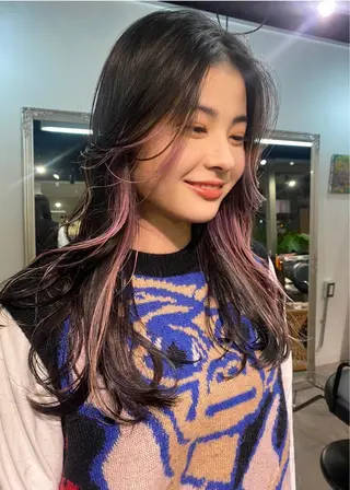 ロング カラー ウルフカット モデル募集中！ミカのヘアスタイル