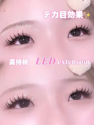 マツエク・マツパ LED💕No.1 ︎CHIKAʚ🎀ɞのマツエク・マツパデザイン
