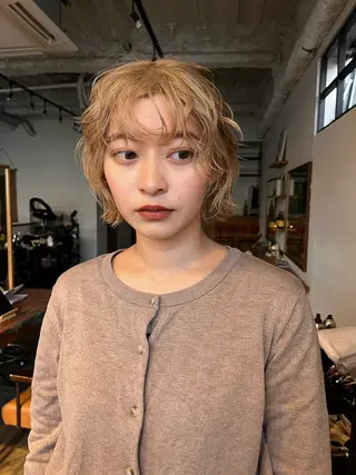 ショート カラー china/ボブ /レイヤーカットのヘアスタイル