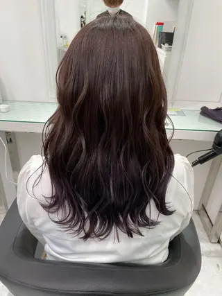 セミロング カラー 乾かすだけで美髪✨ 髪質改善専門/鈴木遼のヘアスタイル