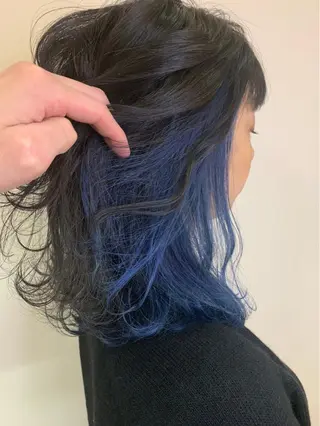 ミディアム カラー 馬場 涼平のヘアスタイル