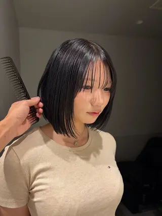 ショート れん/梅田縮毛矯正 /透明感カラーのヘアスタイル