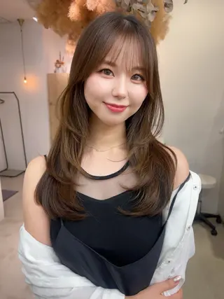 ロング vince. moekoのヘアスタイル