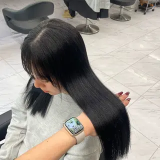 ロング 🖤韓国暗髪 ｜透明感カラー　ゆりのヘアスタイル