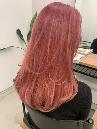 セミロング カラー 透明感カラー✂︎ /縮毛矯正/YUKAのヘアスタイル