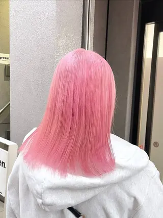 セミロング カラー ヘアアレンジ 🥀韓国アイドル オタクharu🥀のヘアスタイル