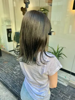 ミディアム カラー ヘアアレンジ 「sumi」 AMIのヘアスタイル