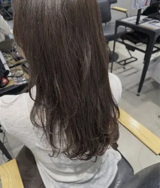 セミロング カラー 暖色カラー🍊 ボブ🌿顔周りcutのヘアスタイル