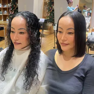 ミディアム 縮毛矯正/レイヤー 🌙児玉光瑠のヘアスタイル