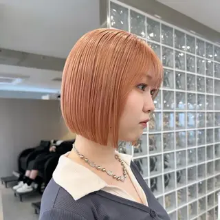 ショート カラー 渋谷ブリーチカラー✨ sara💛のヘアスタイル