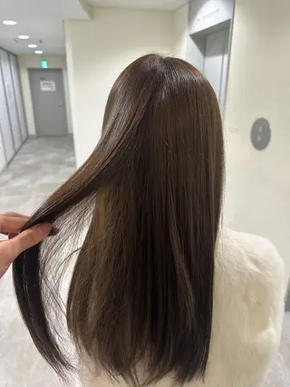ロング ハイトーン✖️ 縮毛矯正シュンペイのヘアスタイル