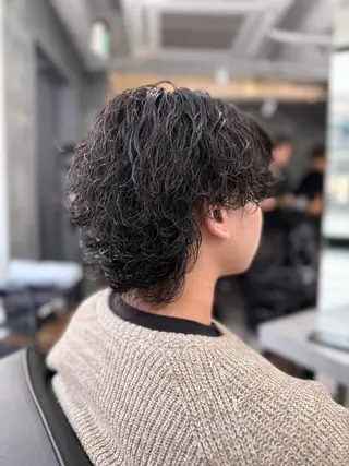 ミディアム パーマ メンズ 🇺🇸メンズ特化/ 四辻 凱斗🇺🇸のヘアスタイル