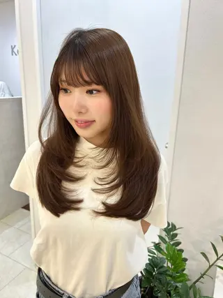 セミロング nina🤎/ 似合わせカットのヘアスタイル