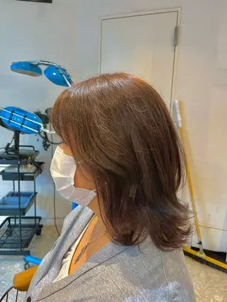 ミディアム カラー うしだ かおるのヘアスタイル