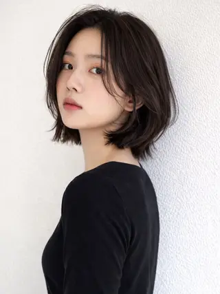 ミディアム カラー ヘアアレンジ ivybyCIEL 女性専用サロンのヘアスタイル