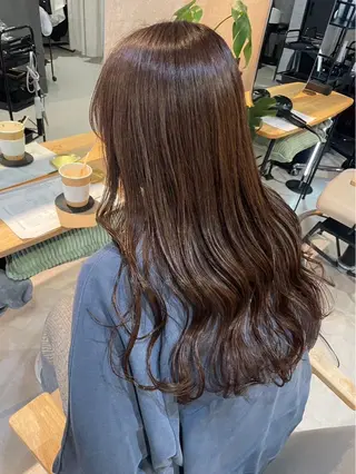 ロング カラー 富田 実桜のヘアスタイル