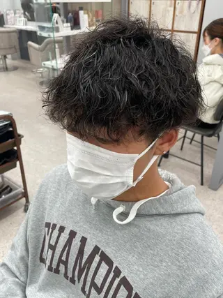 パーマ メンズ 京都河原町 メンズパーマ助川龍哉のヘアスタイル